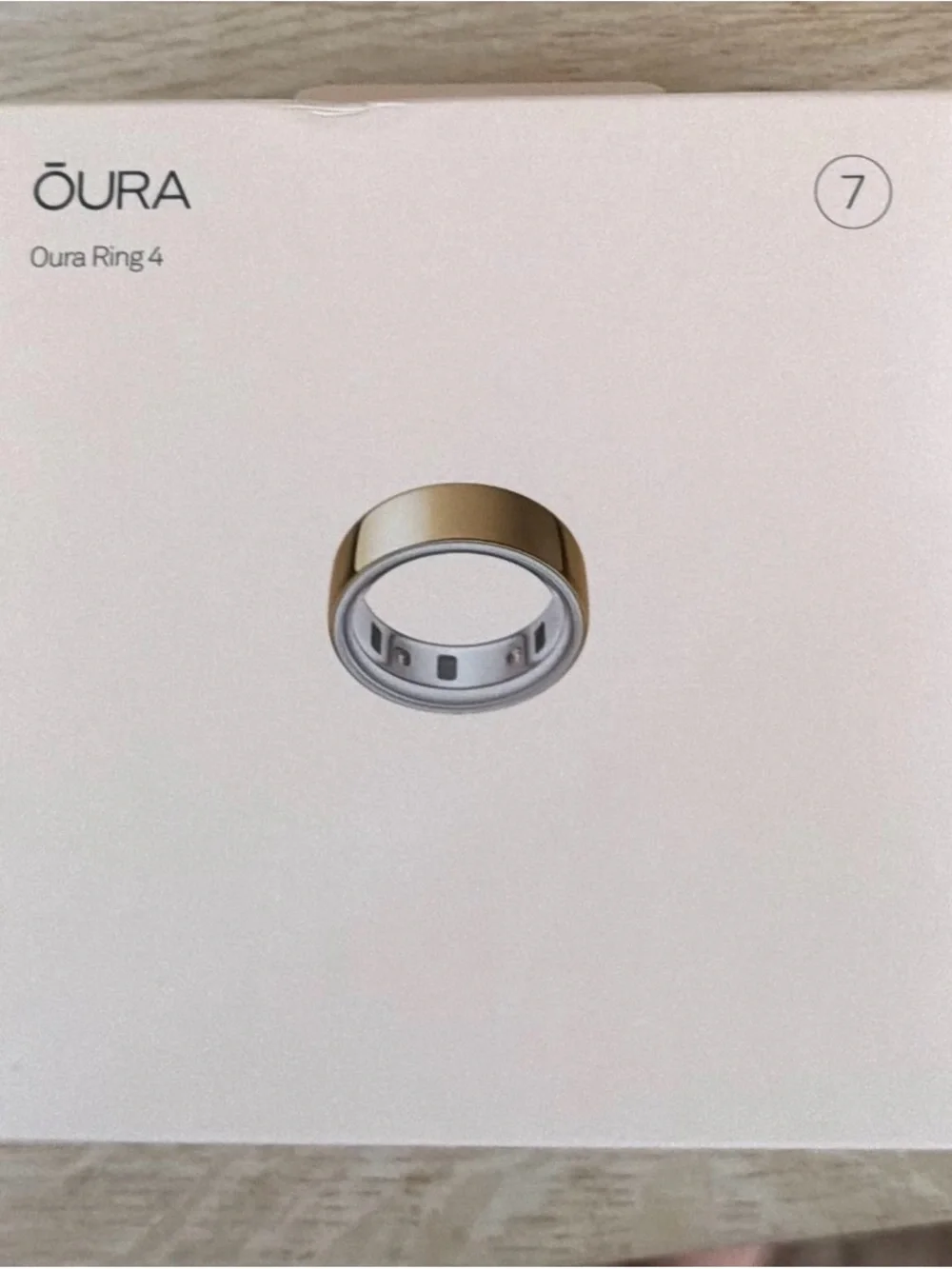 Oura Ring 4 Gold Size 7